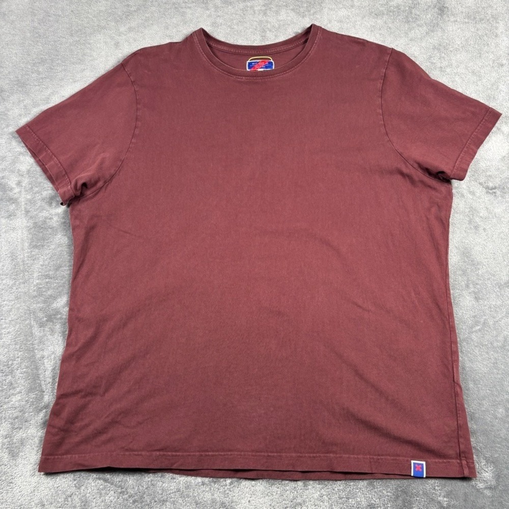 Best Made Co Shirt 2XL Burgundy Red 100% Cotton XXL Short Sleeve Tee Casual